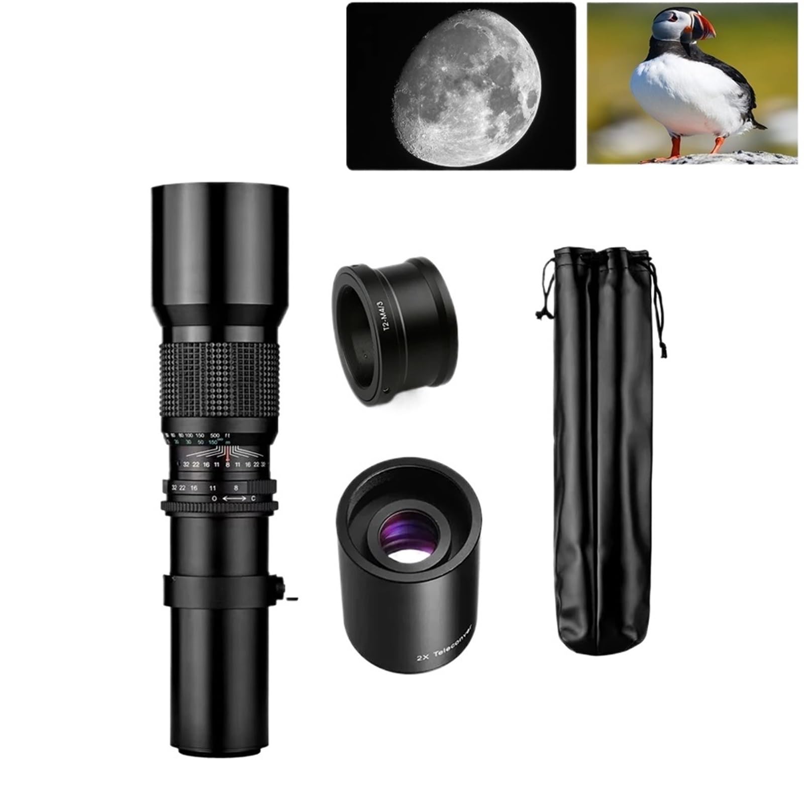 Compatible for Nikon D3400 D500 D7200 D5500 D750 D5300 500mm F8.0