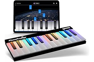 Gemini Sound PianoProdigy: 24-Key Light-Up Wireless Bluetooth MIDI Keyboard