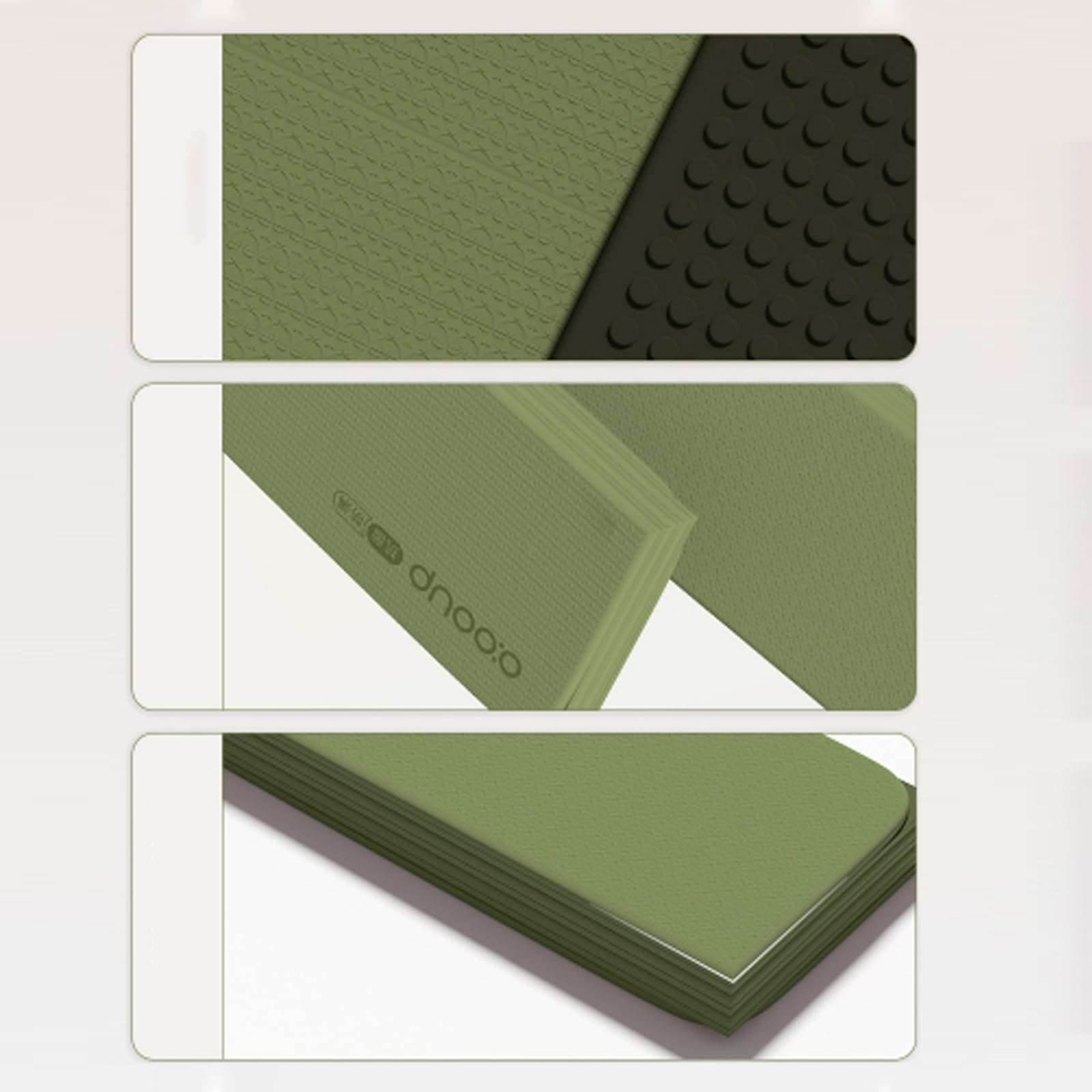 Esterilla de Yoga Plegable,Environmentally Friendly Sports Mat,Alta Densidad Fitness Mats,Ideal para Realizar Deporte en Casa,MeditacióN,Entrenamiento,con Bolsa De Almacenamiento
