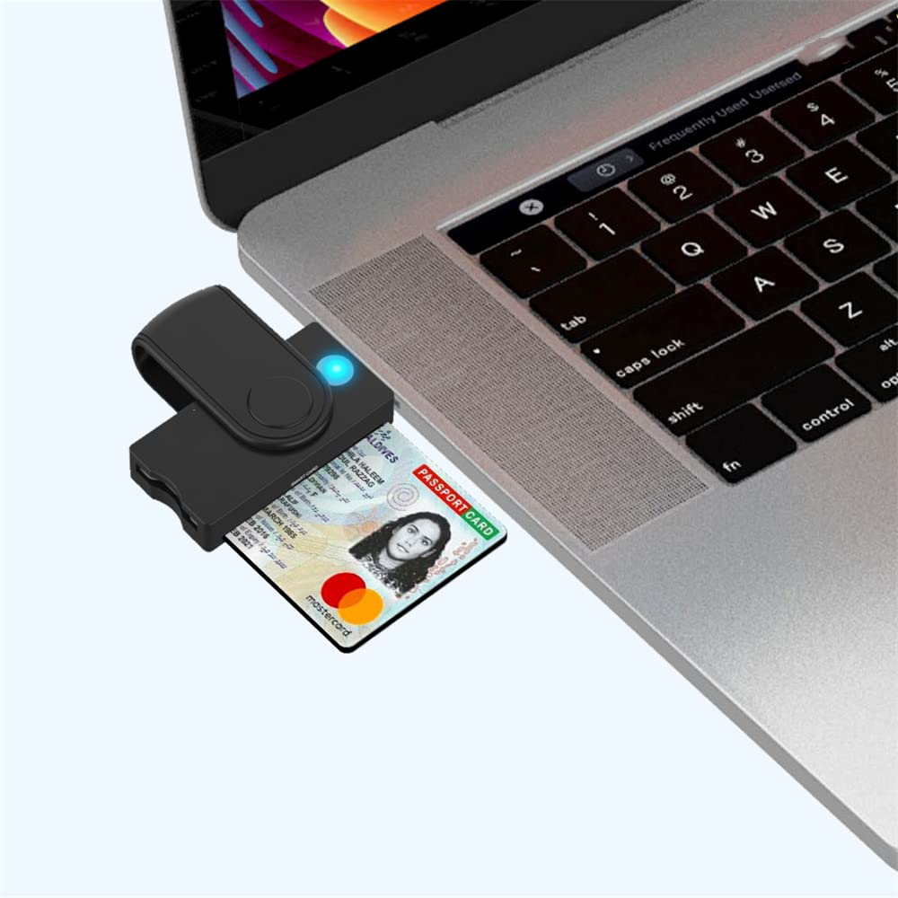 Rocketek Lettore Di Smart Card, Adattatore Per Lettore Di Schede CAC Di Accesso Comune Usb Militare Dod Carta D