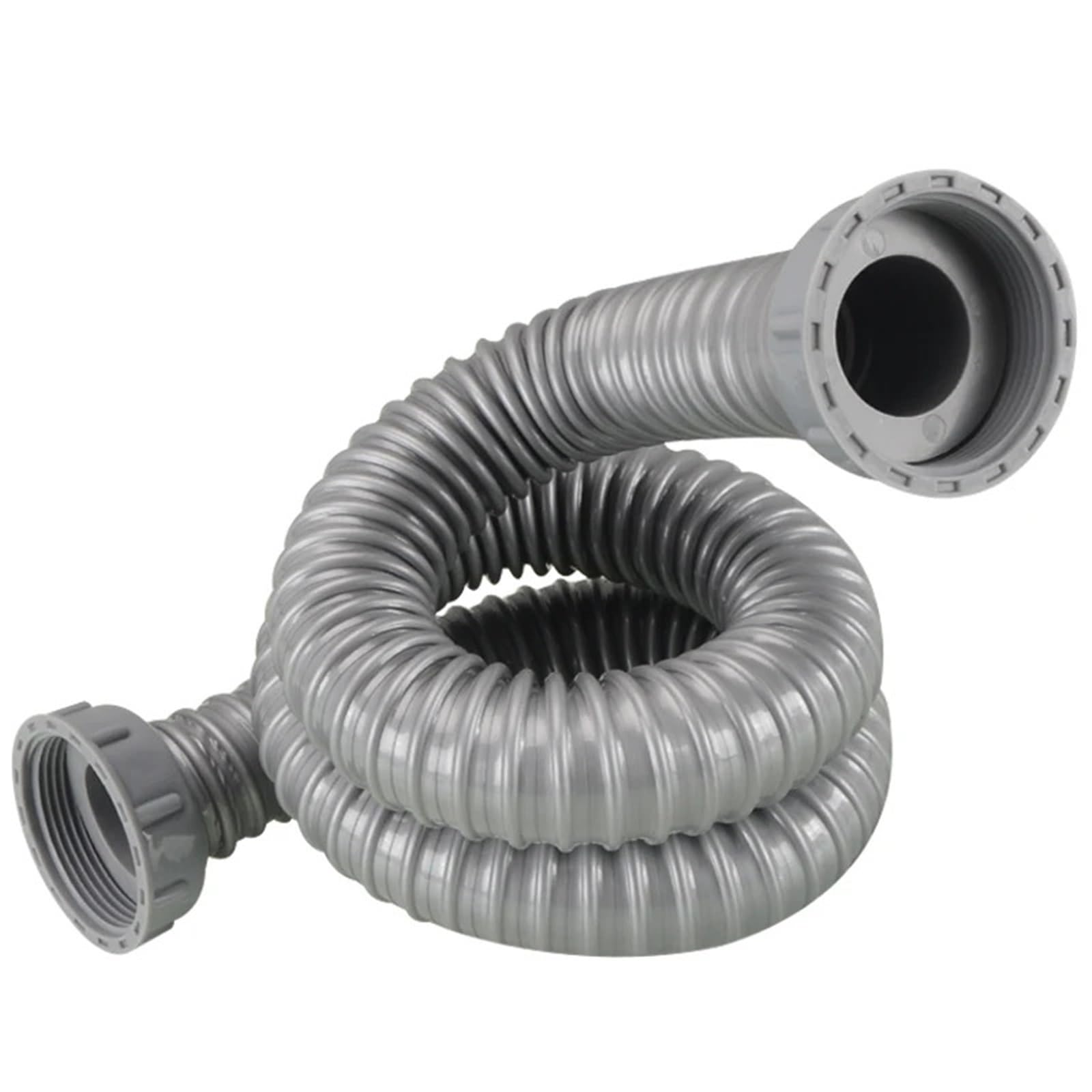 Sifone per lavandino Lavello da cucina a doppia testa sotto il tubo dell'acqua Lavello for lavabo Doppia vite Tubo di scarico Collegamento Prolunga for tubo(58-100CM)