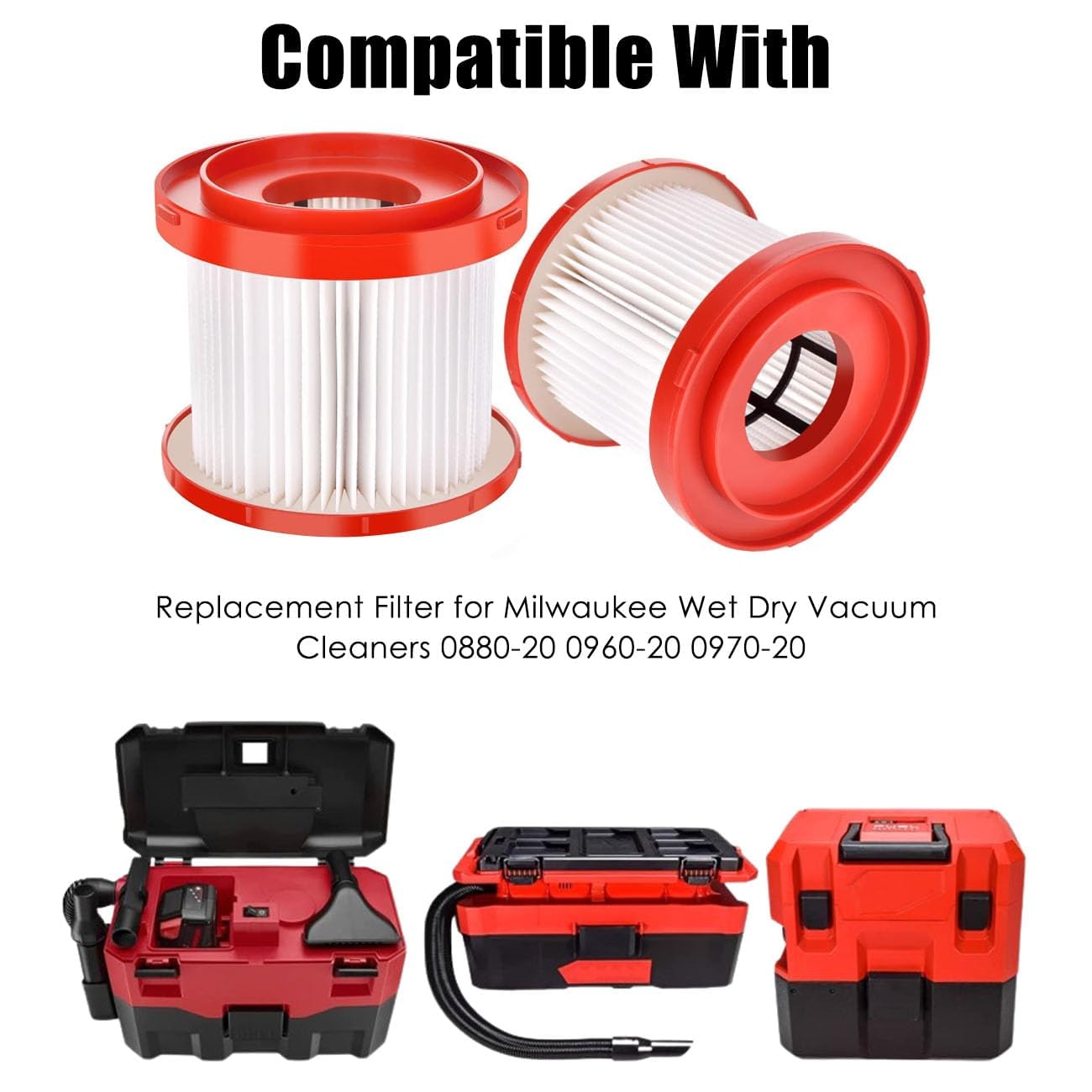 Milwaukee Vacuum Filter 49-90-1900 Filter Replacement For