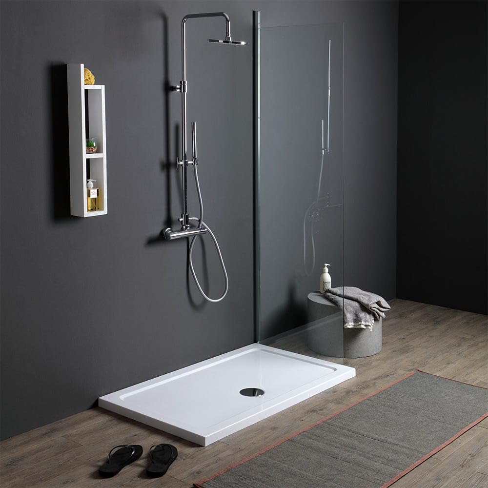 Kiamami Valentina Piatto Doccia Rettangolare 70x90 in Acrilico e ABS Bianco | Alba
