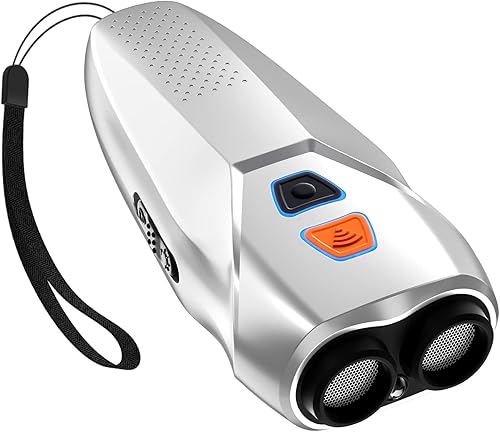 Dispositivos de control de ladridos para perros, dispositivo antiladridos con doble sensor con modos de entrenamientodisuasión, silbato de perro