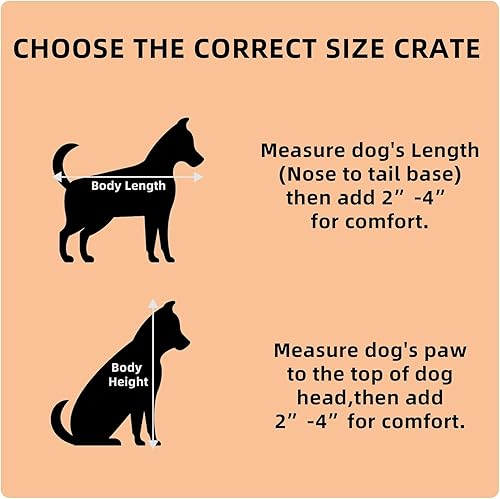 Miniatura 8 de Jaula resistente para perros con ruedas, jaulas plegables para perros grandes de 48 pulgadas, extra grande, de acero resistente, jaula grande para