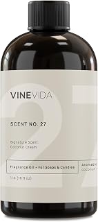 VINEVIDA [16oz] Coconut Cream Fragrance Oil for Soap Making Scents for Candle Making, Perfume Oils, Soy Candles, Body Butters, Massage Oils, Room Sprays, Bath Bombs, Body Lotions, Linen Sprays
