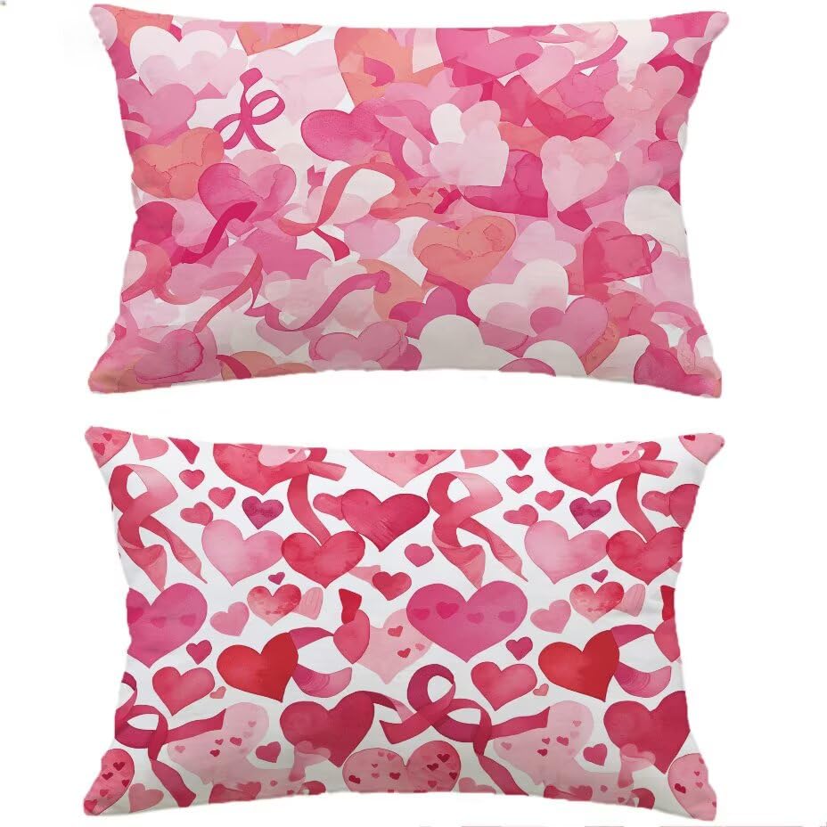Housse de coussin de jardin 40x70 rose imperméable housse coussin extérieur anti-UV M-P404 - 2