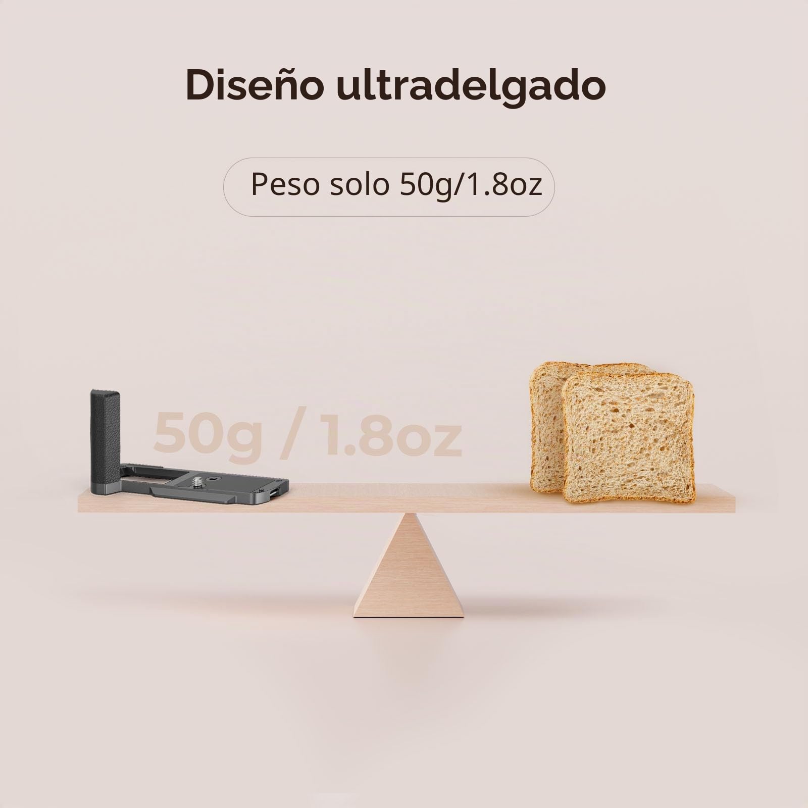 SMALLRIG Mango Forma de L para Panasonic LUMIX S9 con Agarre Ergonómico de Silicona, Placa de Liberación Rápida Incorporada para Arca - 4517