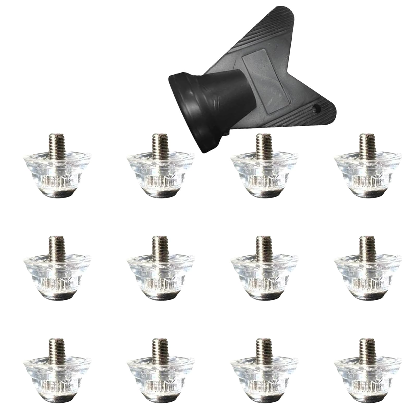 12pcs Universal Aluminum Soccer Shoe Studs Replacement Soccer Cleats Soccer Boots Spikes Durable Replacement Cleats Studs for Soccer Shoes