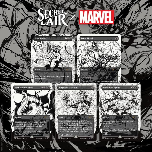 Magic the Gathering Secret Lair x Marvel's Spider-Man: Venom