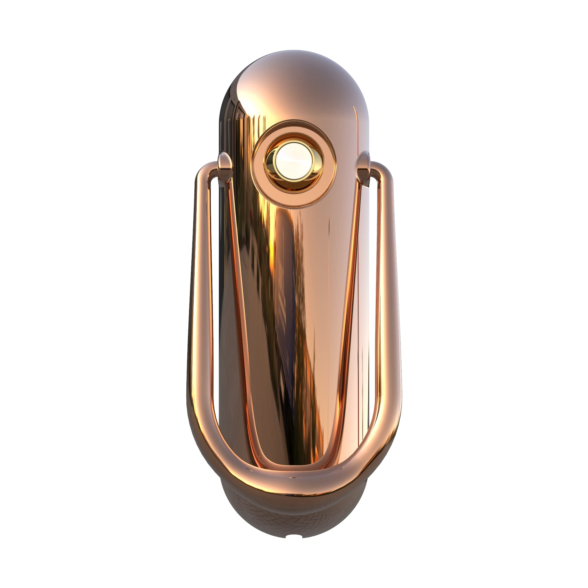 Sweet by Ultion Two-Part Door Knocker with Spyhole - Matching Door Furniture Available (Rose Gold)