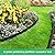 Landscape Edging Border 33 FT with 40 Spikes, 1.8" Tall No Dig Garden Edging Lawn Border, Flexible Edging for Landscaping Flower Beds Yard Pathway