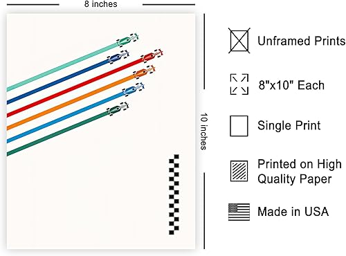 Miniatura 2 de Monem Art - Póster de carreras vintage, impresión retro de automóvil, autos deportivos de carreras, arte de pared sin marco, regalo para artista,
