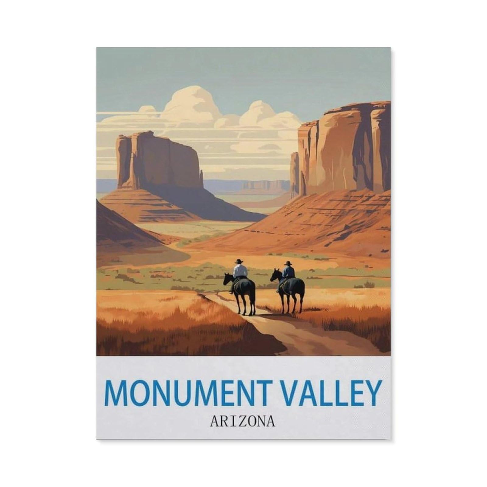 BEAYODKP 5D Diamond Painting Kits，Monument Valley Arizona（30x40cm）