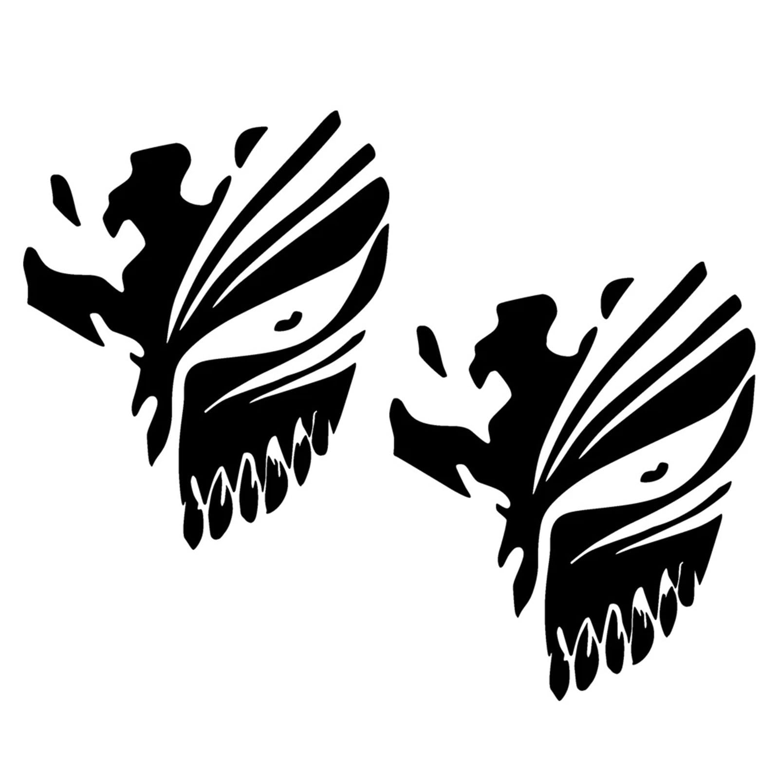 HAfgDJ Reflective Motorcycle Stickers for Helmets, Windshields, Tail Boxes, Body, Fuel Tanks, Racing and Riding Decals