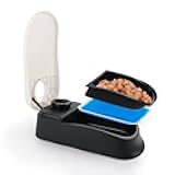 PAWISE Automatic Pet Feeder, Timed Dog Feeder,Self-Feeding Cat Food Dispenser, Auto Feeder for Wet & Dry Food with Ice Pack, 1.5 Cup,Treat Dispenser (1 Meal)