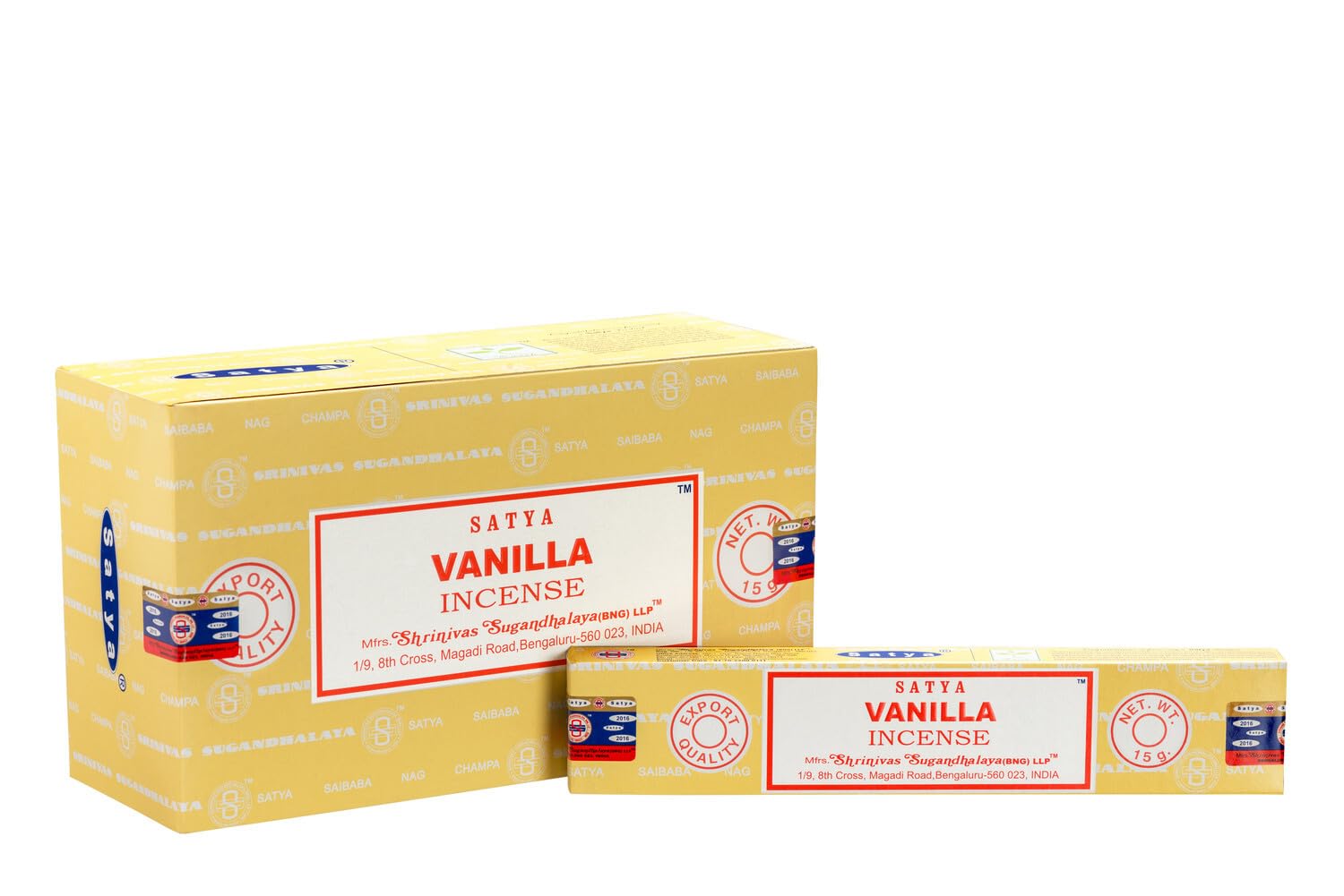 Encens Nag Champa Satya - Vanille - 15 grs