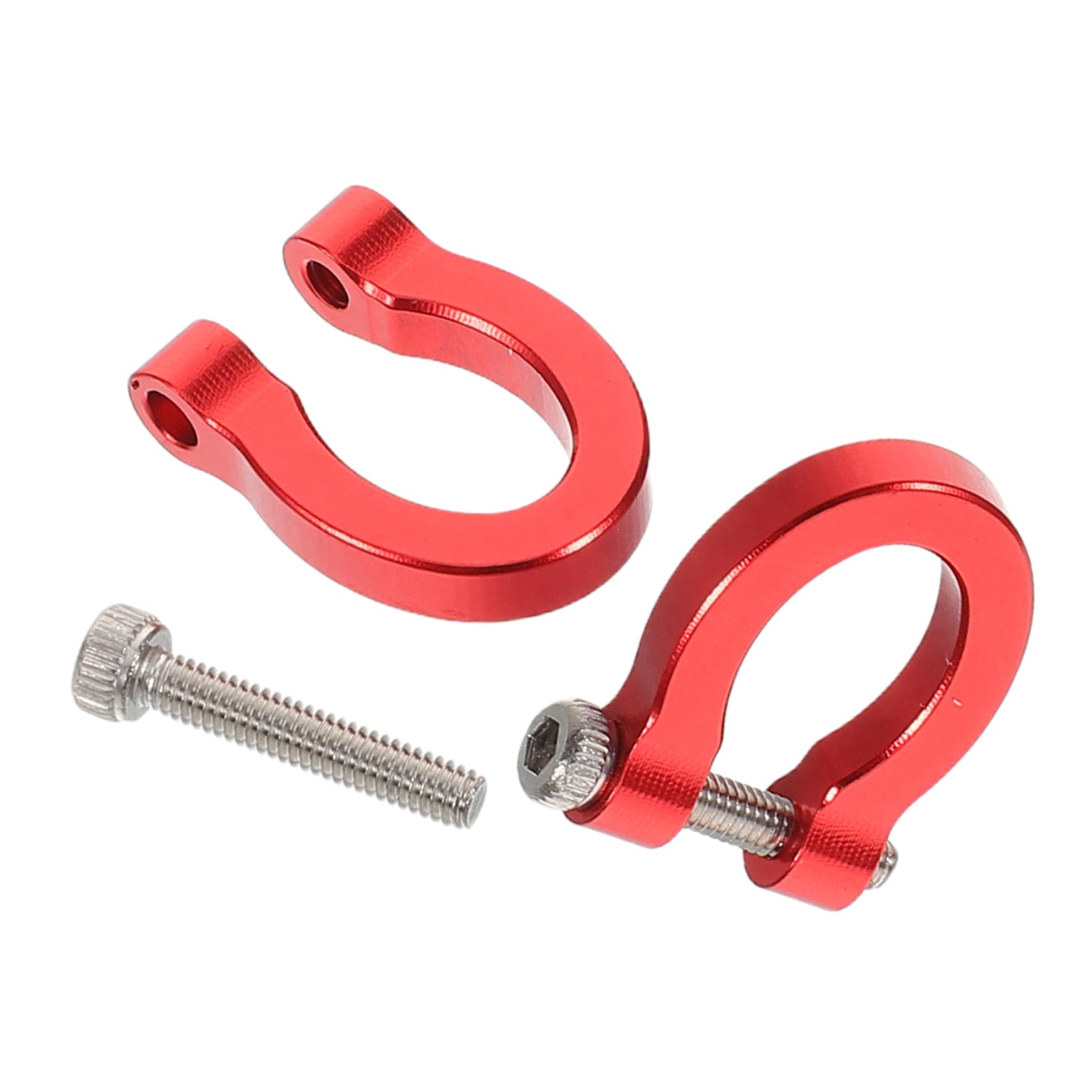 BESTYASH Front Rear Bumper Tow Hooks Trailer Hook for Car Aluminum Alloy Crawler Tow Shackles