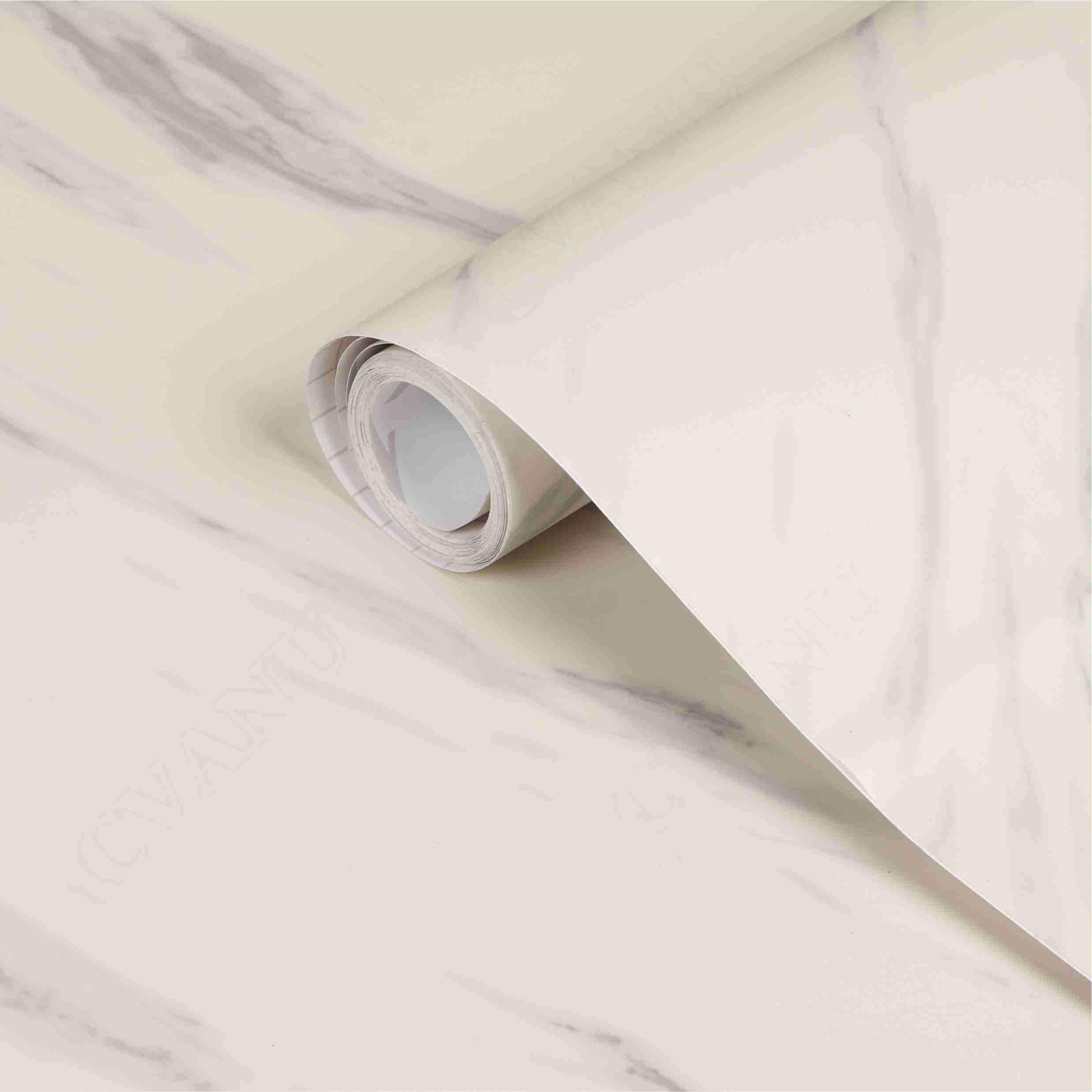 CVANU CV376 Granite Look Marble Gloss Film Vinyl Self Adhesive Counter Top Peel and Stick Door Wardrobe Wall Papers Wall Decal (12x48, White) (B07F3ZBVY6) Amazon Price History, Amazon Price Tracker
