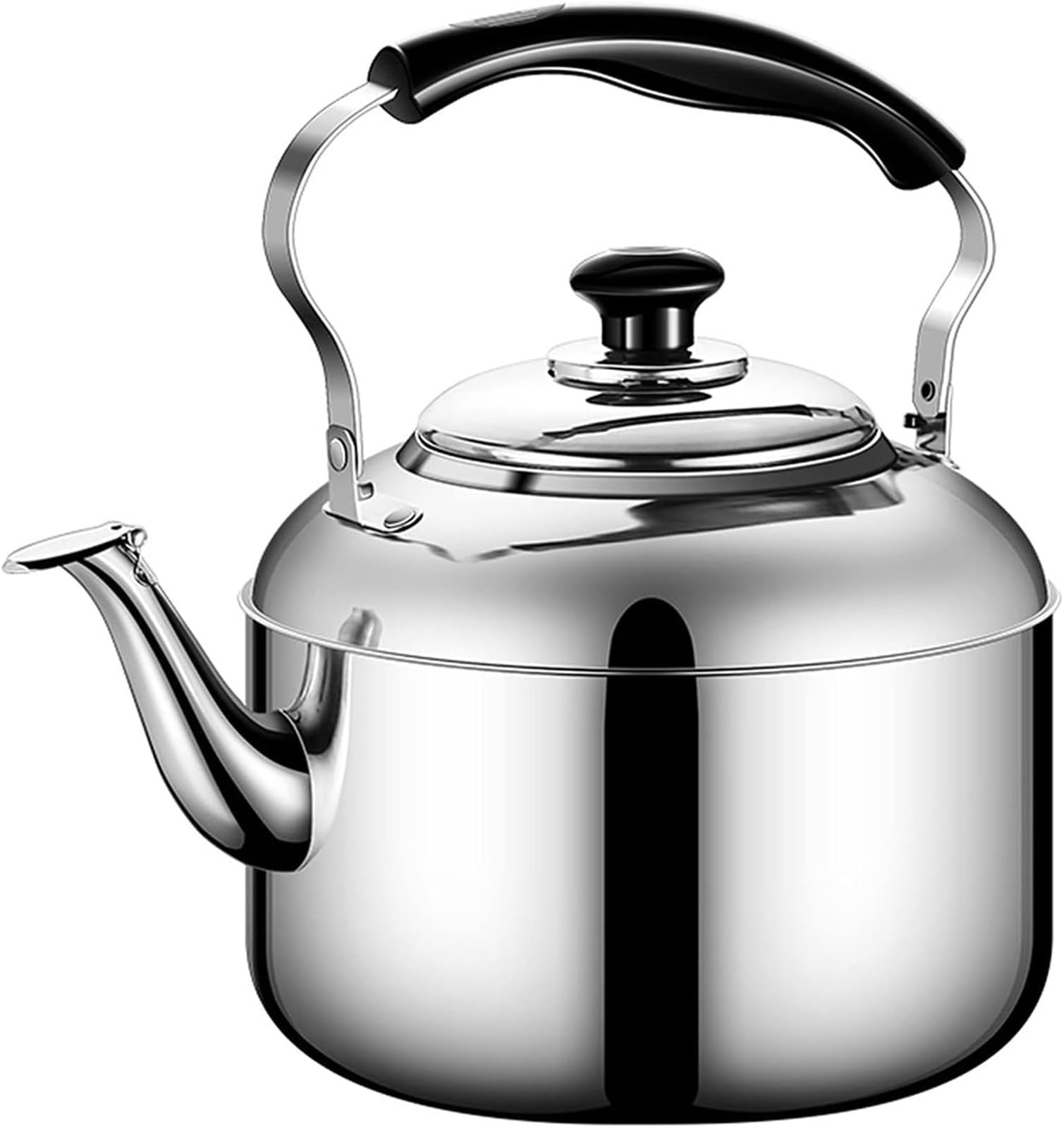 5.3QT gwizdający czajnik do herbaty ze stali nierdzewnej na płytę kuchenną - elegancki i trwały kocioł na gorącą wodę