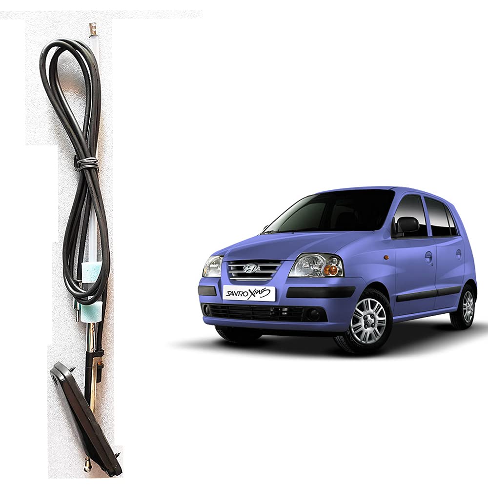 Auto Pearl - APA135 Vehicle Roof Mount Rubber Antenna Mast Flexible Car Antenna with Anti-Theft Design and Car Wash Safe - Black -SANTROXING -ANT067SNTR
