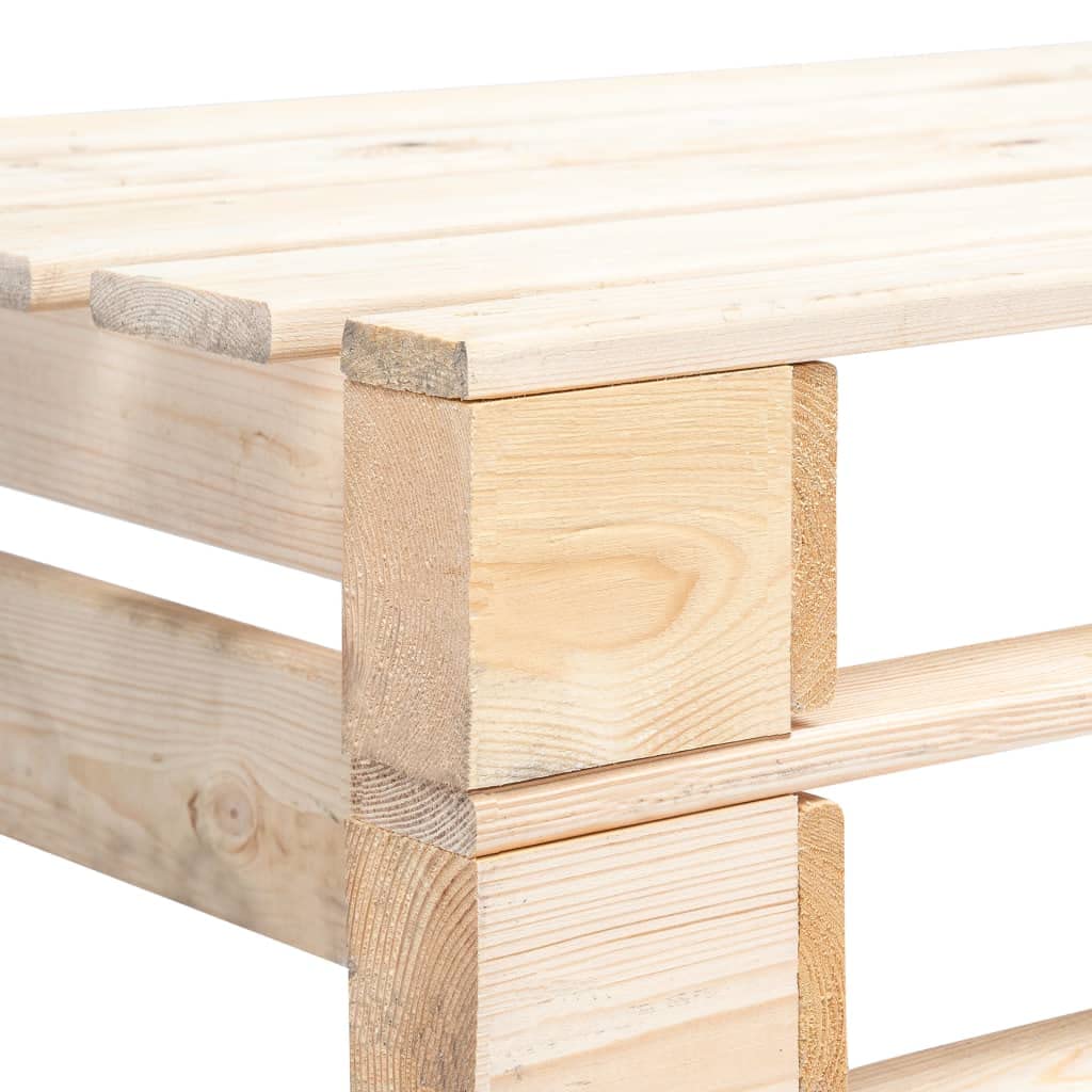 Banco de madera de pino tratado a presión para jardín, terraza y sala de estar, resistente a la intemperie, duradero, fácil de montar, ideal para relajarse