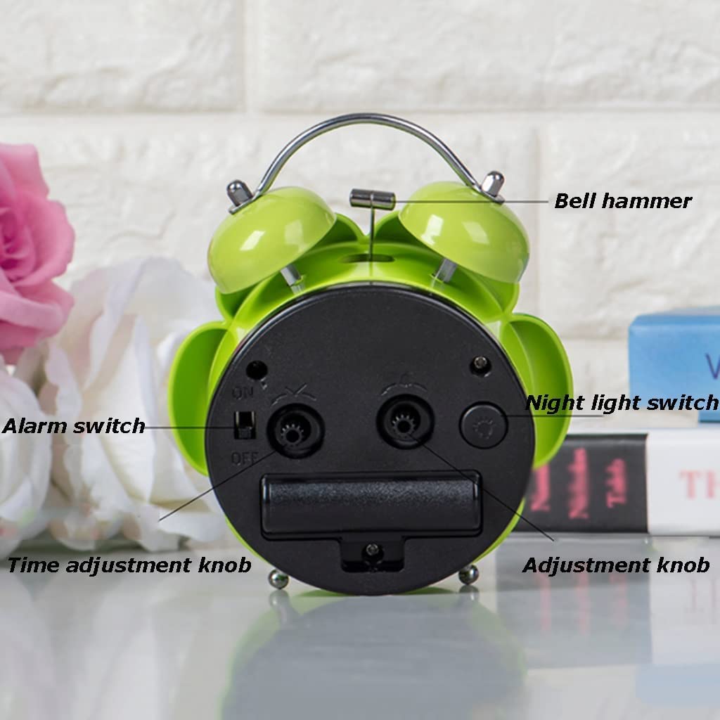 HERCHR Réveil Analogique Rétro, Petite Horloge De Table Horloge De Bureau Silencieuse Sans Tic-tac Pour Salon, Chambre, Chevet, Bureau, 5,3 Pouces