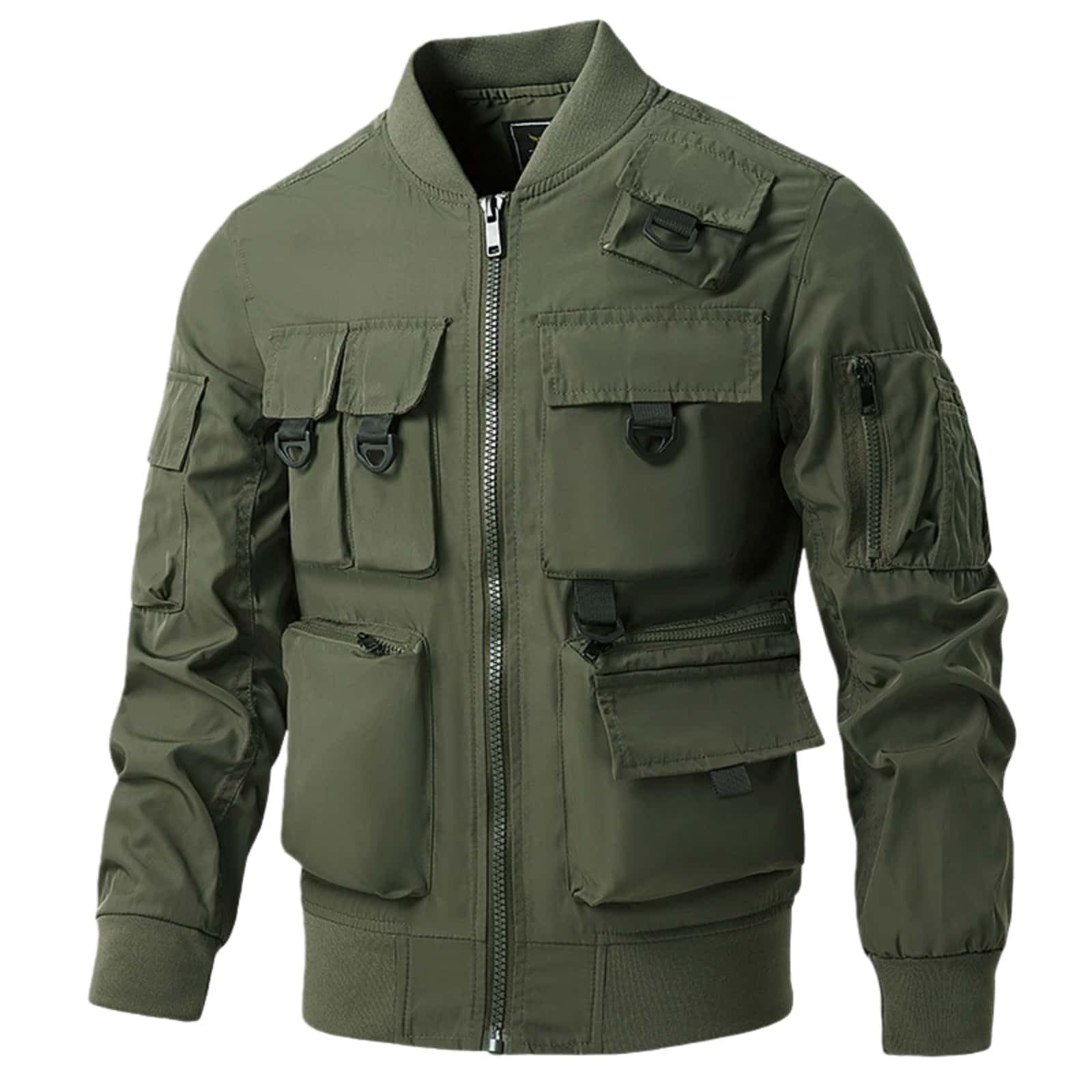 Mens Military Tactical Jacket,Multi Pockets Bomber Jacket,Lightweight Casual Spring Fall Windbreaker — view 8
