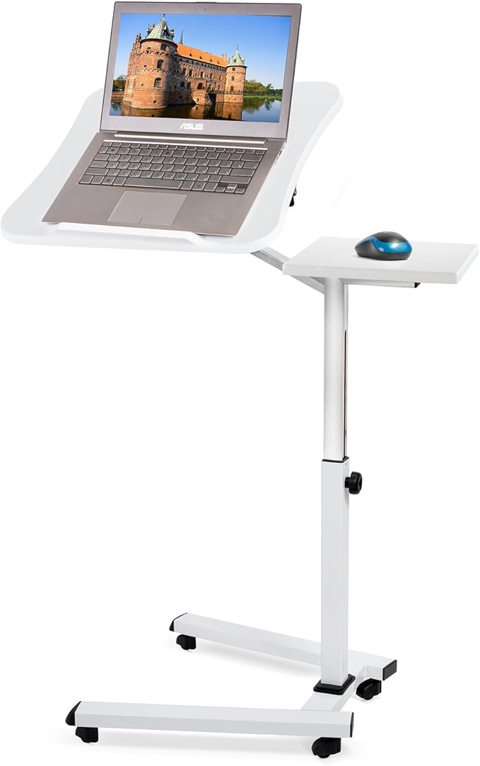 Tatkraft Like Portable Laptop Desk with Mouse Pad, Rolling