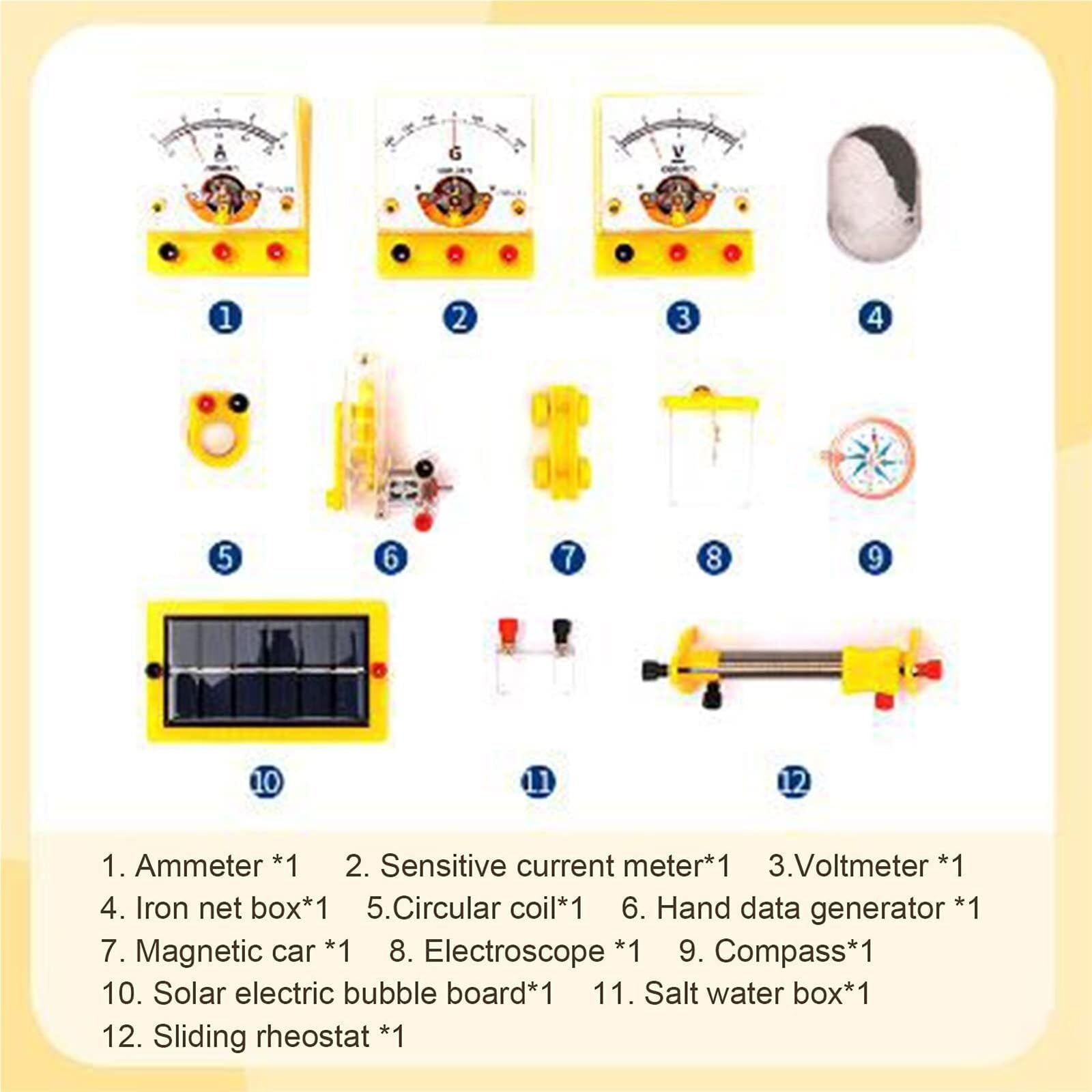 Circuiti Esperimenti Un Set Completo di Kit for Test Circuiti Elettrici Ed Elettromagnetici for L'insegnamento Kit Elettronica