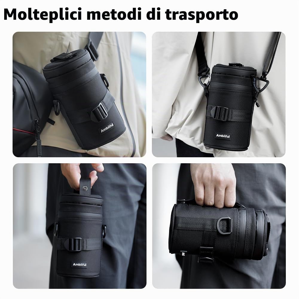 Ambitful Custodia Obiettivo Spessa, Impermeabile/Antipolvere/Antiurto per Sony Nikon Canon Fujifilm Tamron