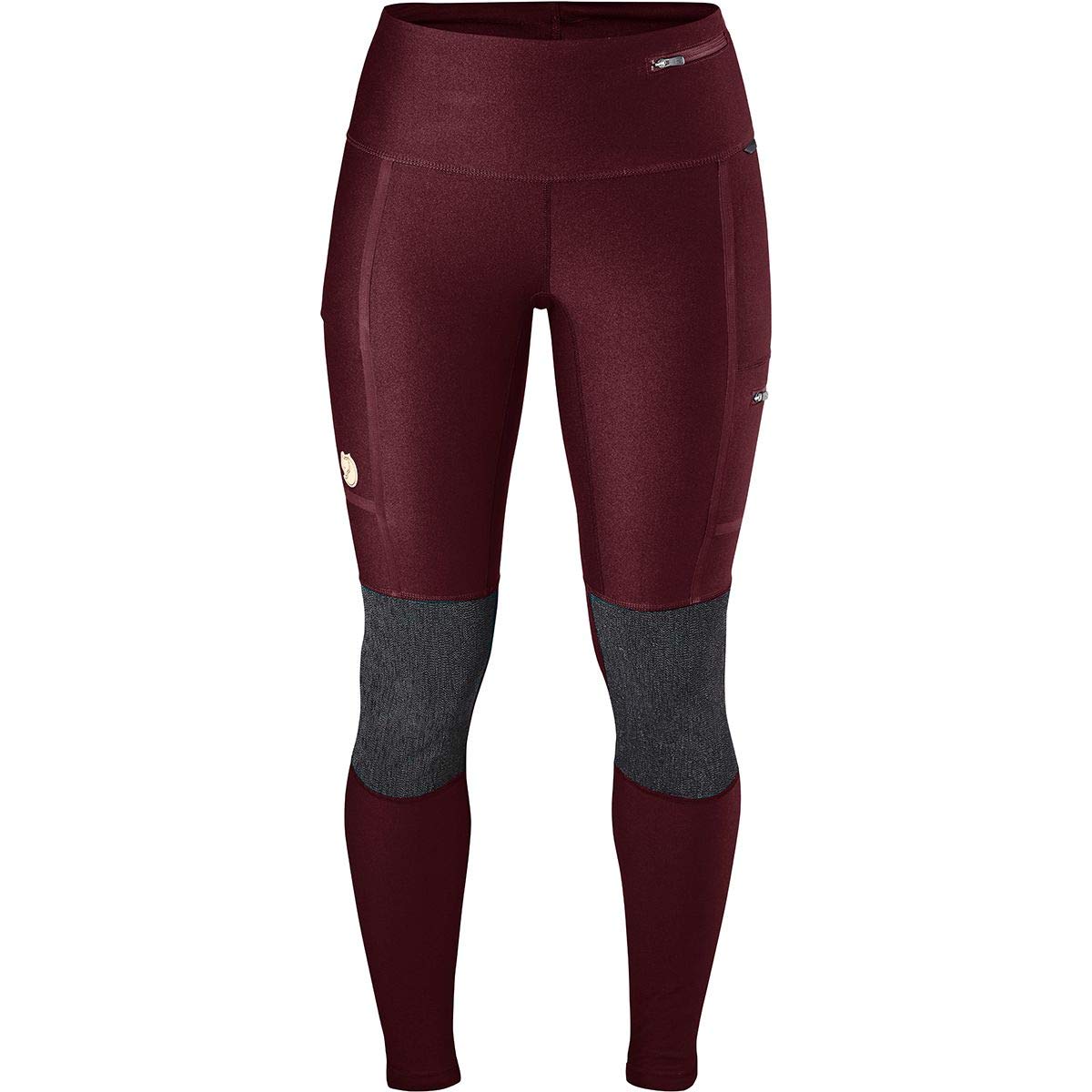 FJALLRAVEN Women's Abisko Trekking W Tights, Red (Dark Garnet), XXL UK