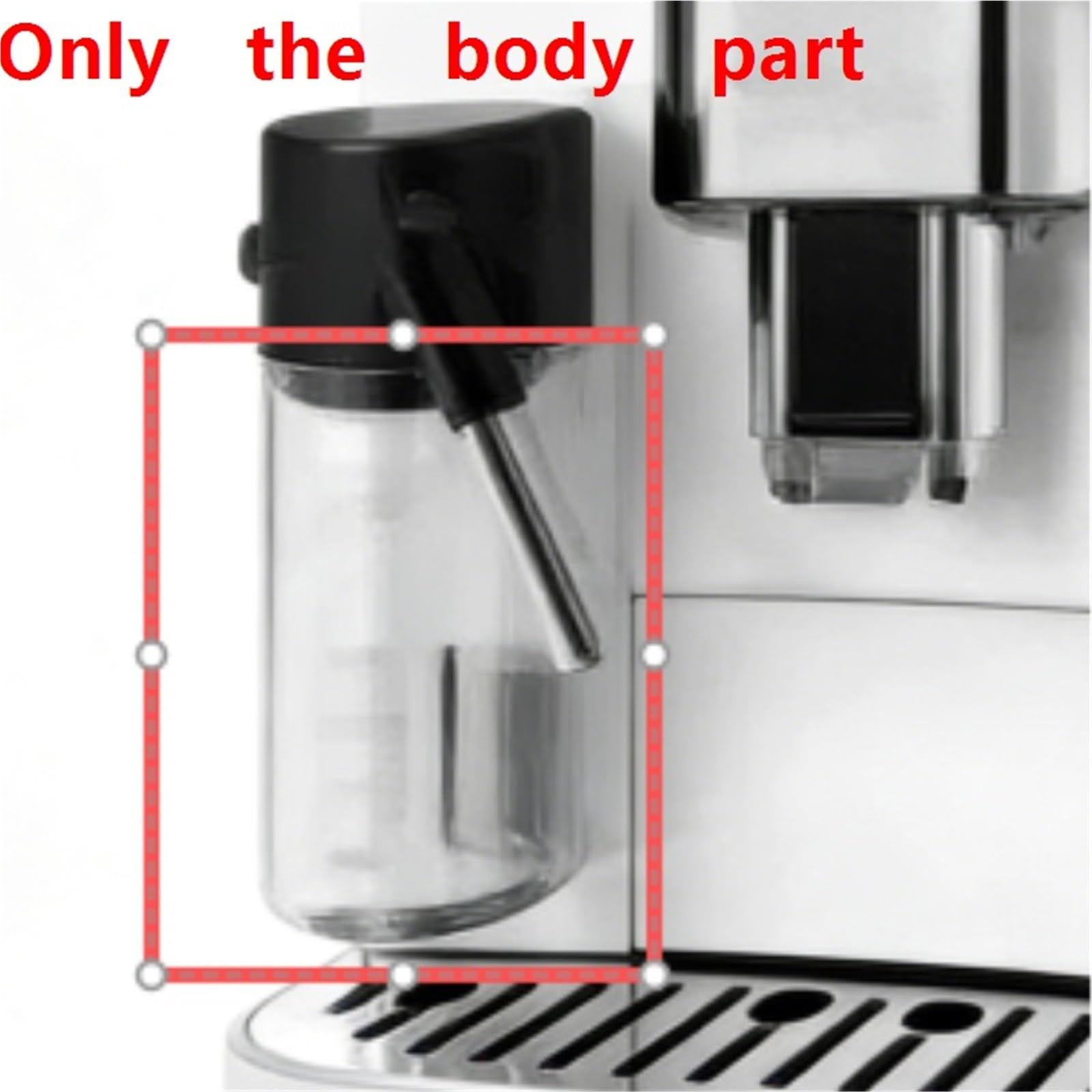 Sostituzione Del Montalatte Con Base for La Custodia Del Latte, Compatibile Con Le Parti Di Ricambio Della Macchina Da Caffè DeLonghi E E LATTEPRO
