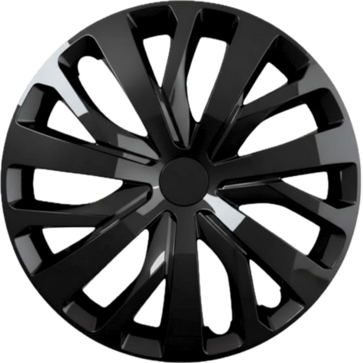 Wieldoppen set NERO R matzwart en rode rand 14 inch