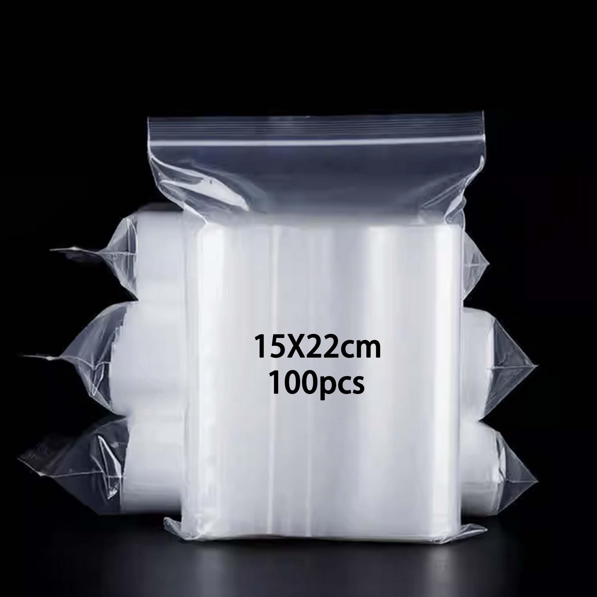 newlng 100piece Resealable Plastic Bags 15cm * 22cm Grip Seal Bag Clear Small Plastic Bags Sealable Suitable for Books Clothes Hats Scarves Shoes Travel Office Storage Sorting