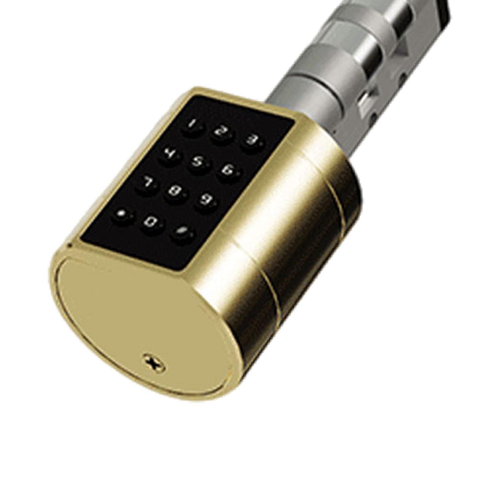 Serratura Meccanica a Chiave/serratura Elettronica per Porta di Casa, Spessore 75 Mm X 100 Mm, Oro per