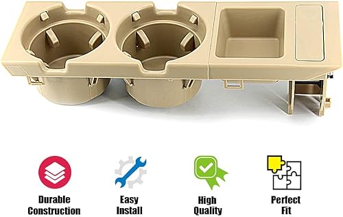Miniatura 7 de USTAR Soporte para taza de consola central beige para BMW E46 3 Series 318i 320i 325i 325ix 328i 330i 330xi 1998-2005 51168217955