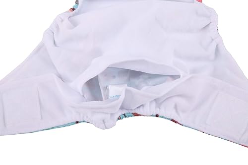 Miniatura 6 de Pañal de tela de bolsillo para bebé, con gancho y bucle, animales de acuarela, 1 unidad