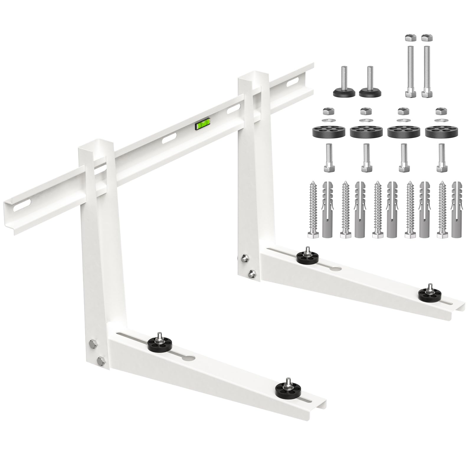 Mini Split Wall Mounting Bracket for 7000-18000 BTU Outdoor Condenser Ductless Universal Air Conditioner and Heat Pump System Support up to 330 lbs