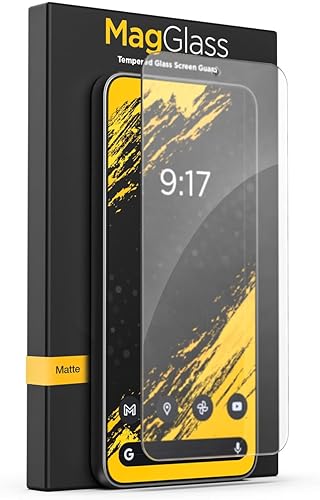 magglass Protector de pantalla mate para Samsung Galaxy S24, vidrio templado antirreflejos con aplicador fácil (versión 2024)