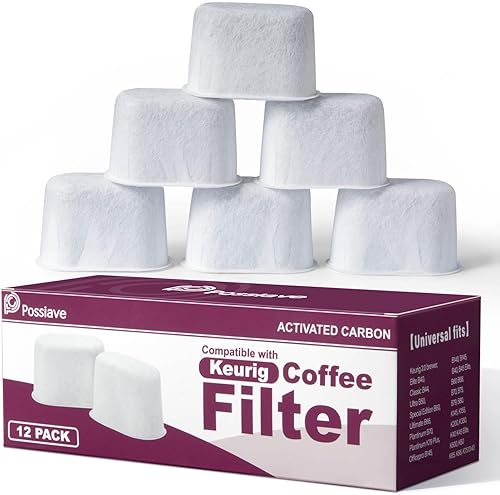 Empaque de 6 filtros de agua Possiave con resina de intercambio de iones para Keurig 2.0
