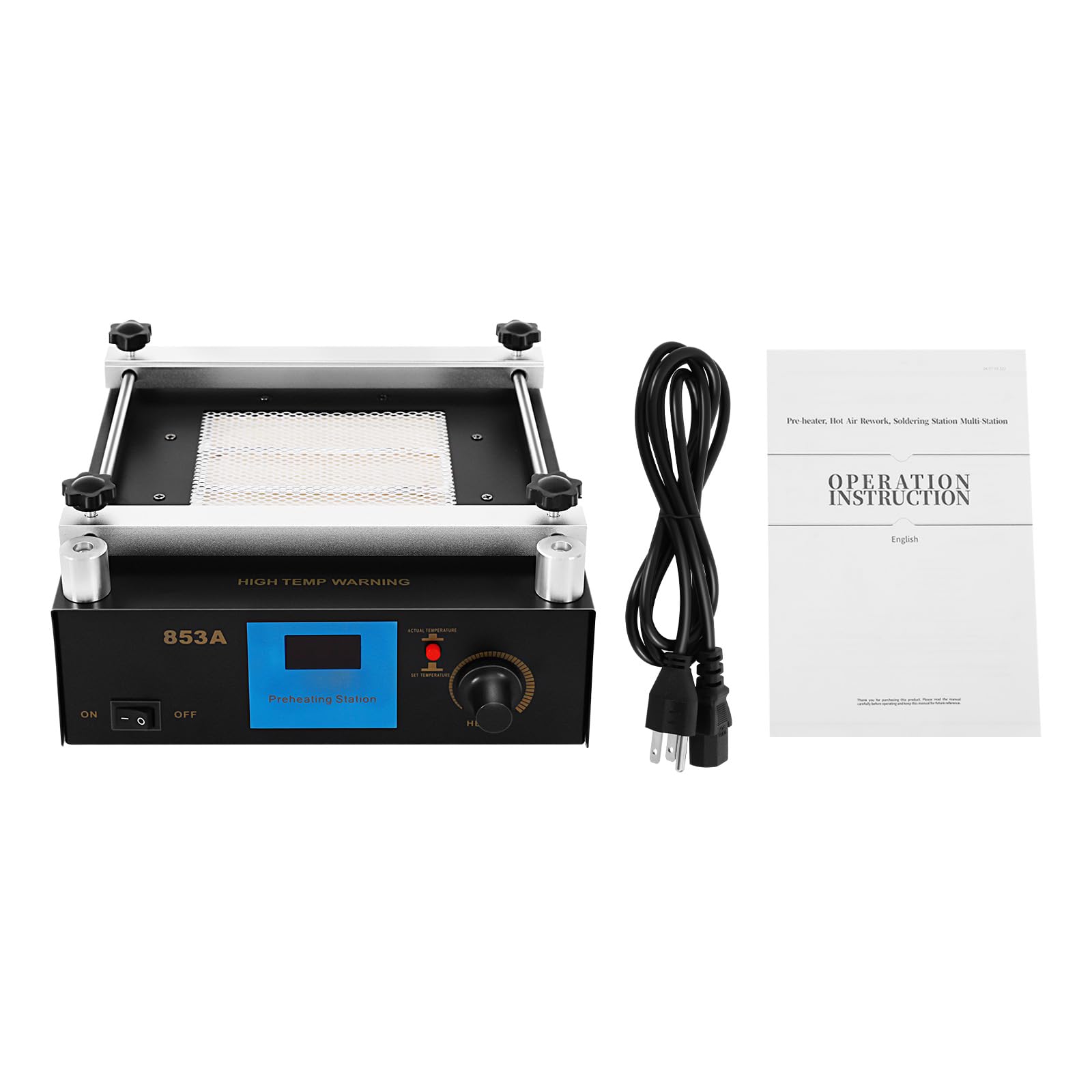 BGA Infrared Preheating Rework Station, Digital Soldering Preheater, Electronic Hot Plate Preheat Preheating Station, Hot Plate Welder 853A 450W
