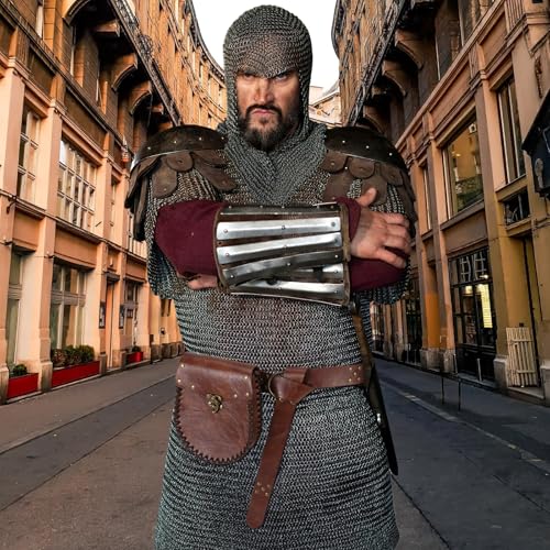 WERFORU Men Renaissance Belt Pouch - Medieval Viking Accessories for Cosplay Costume - Belt Bag4