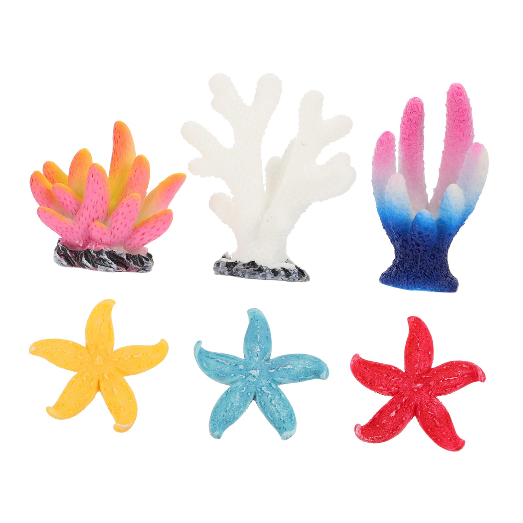 Amazon.co.jp: NOLITOY 6個 サンゴ海星の置物 アクアリウム 用 水槽