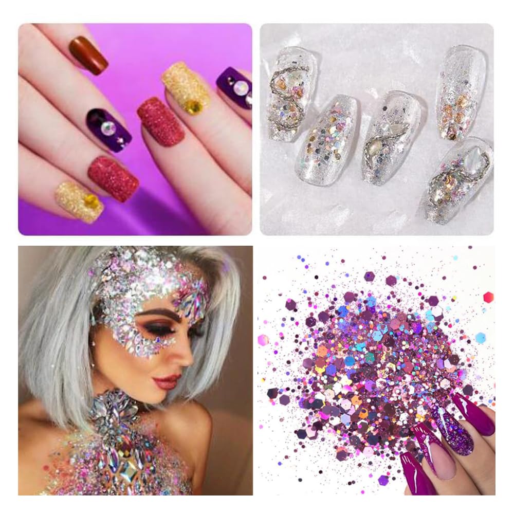 Amazon.co.jp: YFFSFDC ラメホログラム 18色セット キラキラ