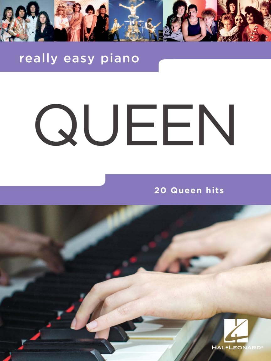 Really Easy Piano - Queen | Songbook with Piano Sheet Music | 20 Rock Classics for Easy Piano Players | Popular Music Arranged for Early Learners and Music Education Paperback – 9 Jan. 2019