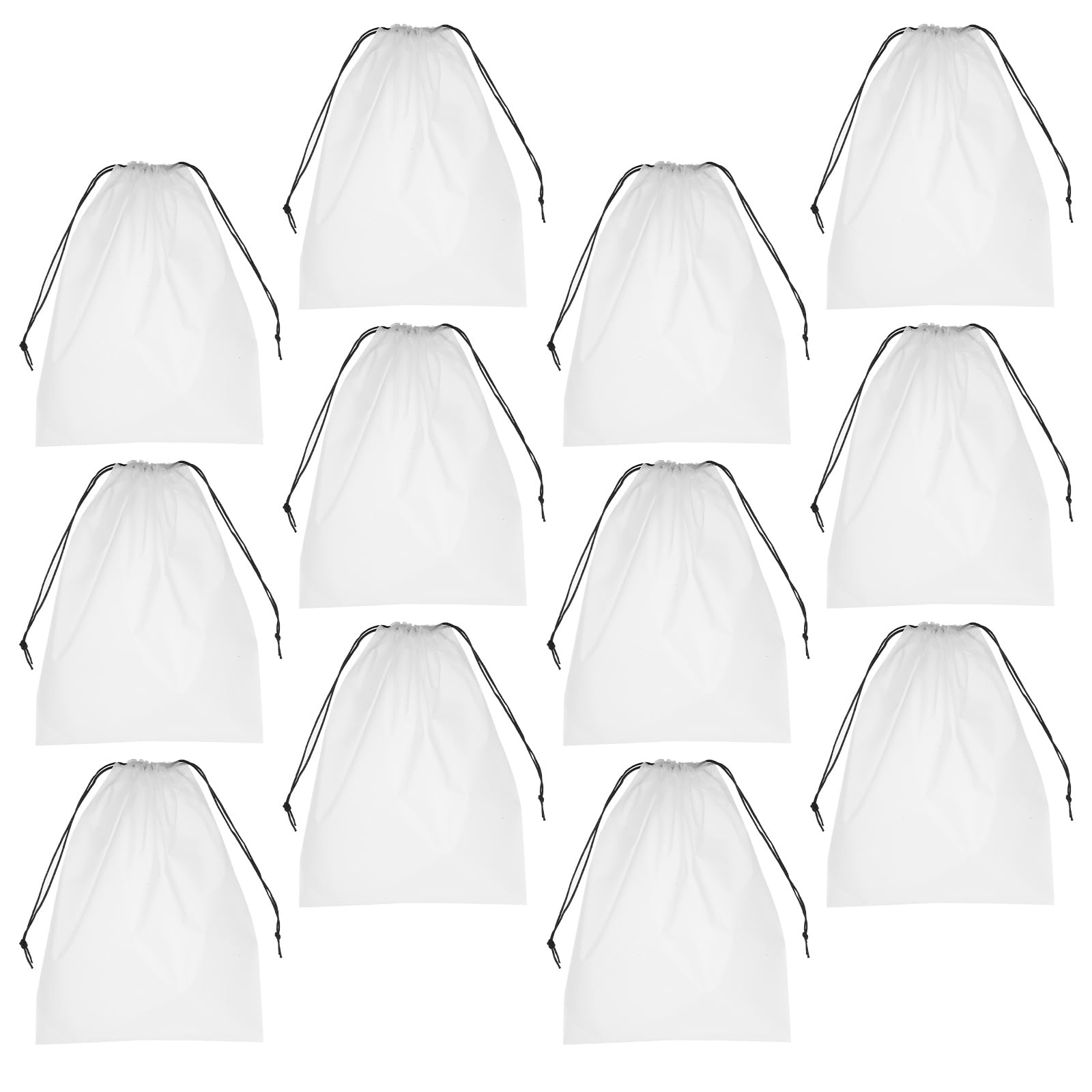 Borsa per Scarpe da Viaggio 30x40 Pe Bianca 40 Pezzi | Borse Portaoggetti Portatili Coulisse, Imballaggio della Borsa delle Scarpe, per Ballet Slippers e Shoes
