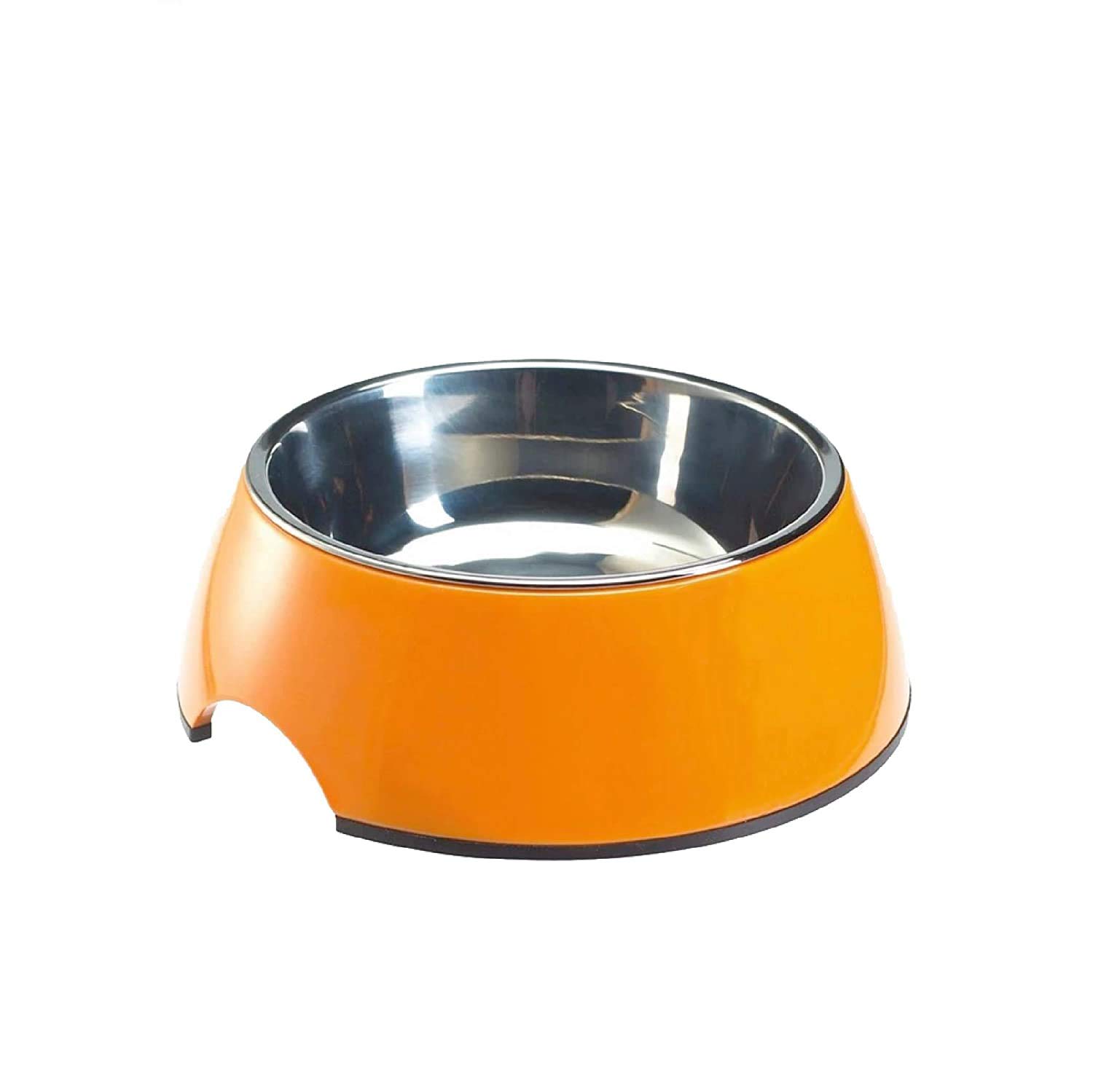 Smarty Pet Stainless Steel and Melamine Anti-Skid Dog Food Bowl and Water Bowl (210ML, Orange) (B08KY3BPPF) Amazon Price History, Amazon Price Tracker