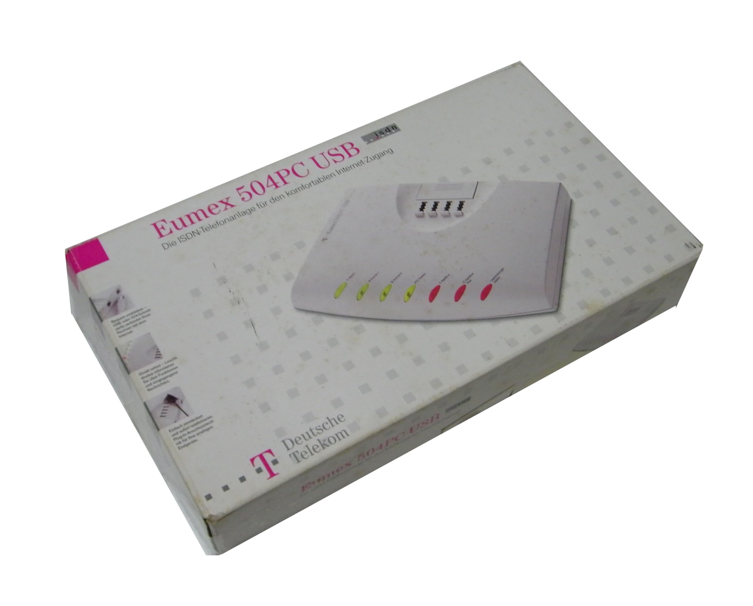 Telekom Eumex 504 PC USB Tk-Anlage 1xS0-extern 4xa/b USB/V.24 eisgrau