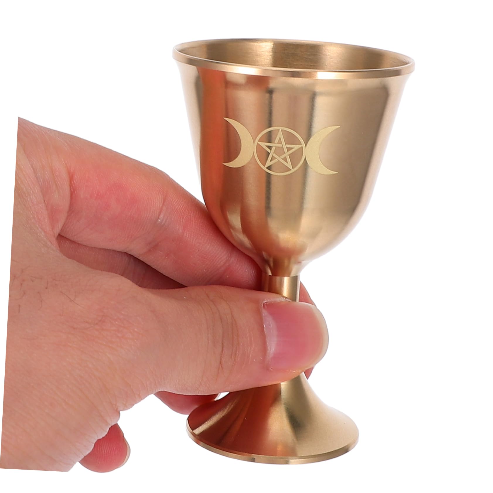 Cabilock 4 Piezas Copa De Latón Elegante Copa Para Bebidas Decoración De Copas Copas De Latón Antiguas Vasos De Cobre Para Beber Decoración De La Taza De Agua Taza Para Beber Cobre Dorado
